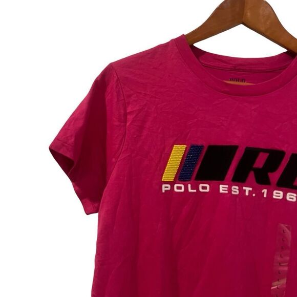 NWT! Polo Ralph Lauren pink graphic tee - Picture 7 of 8